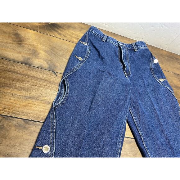 Vintage Lawman Peek-a-boo High Waist Mom Jeans Size 1 - Picture 3 of 12